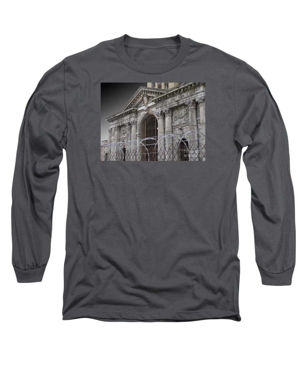 Detroit Long Sleeve T-Shirt featuring the photograph Keep Out by Ann Horn