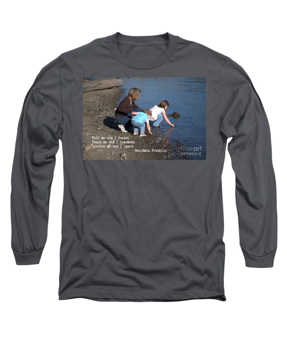 Learning Long Sleeve T-Shirt featuring the photograph Learning by Sharon Elliott