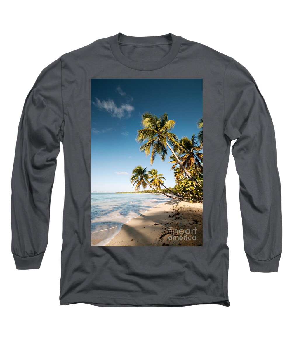 Tropical Long Sleeve T-Shirt featuring the photograph Les Salines beach II by Matteo Colombo