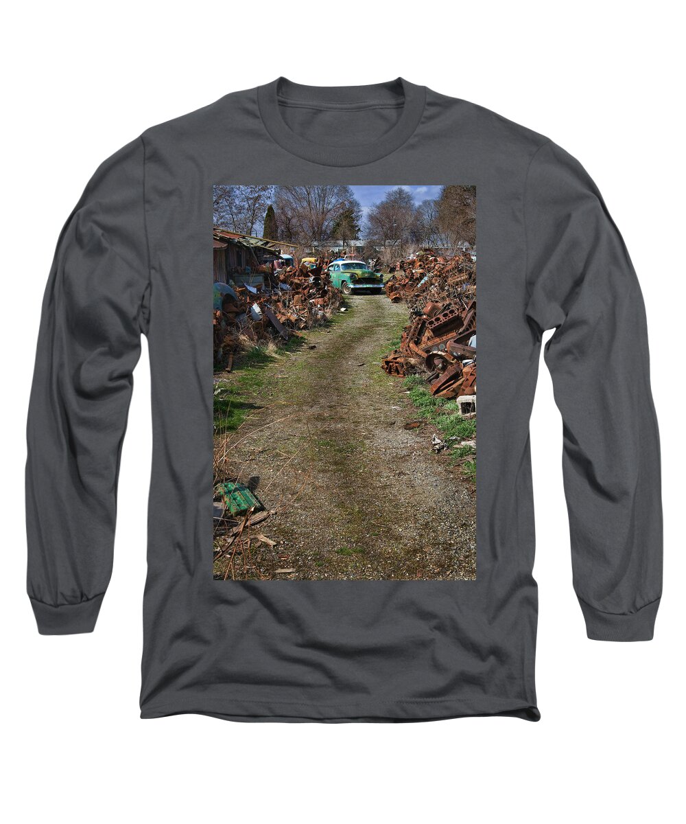 Vehicles Long Sleeve T-Shirt featuring the photograph Let Me Out by Paul DeRocker