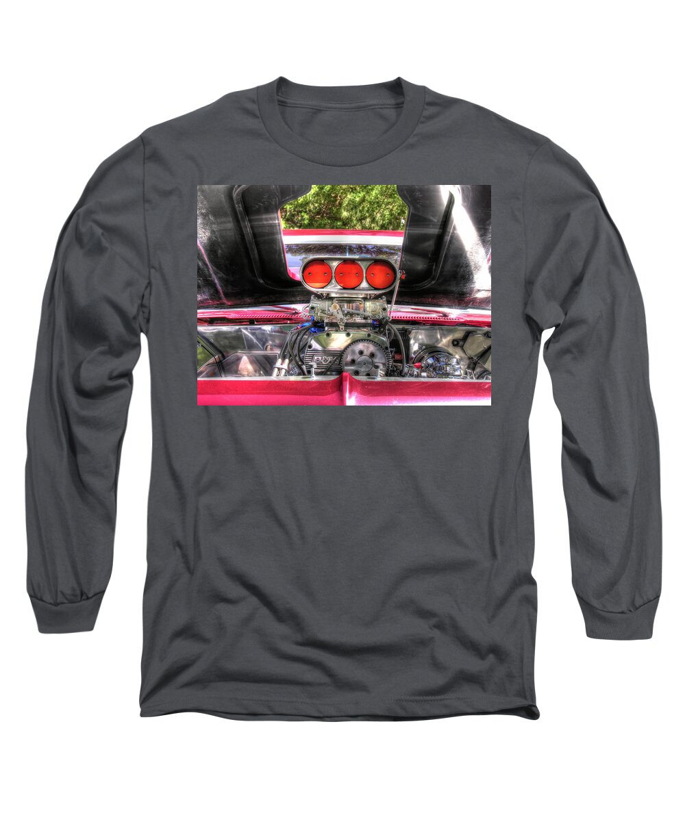 Engine Long Sleeve T-Shirt featuring the photograph Lets Race by Adam Vance