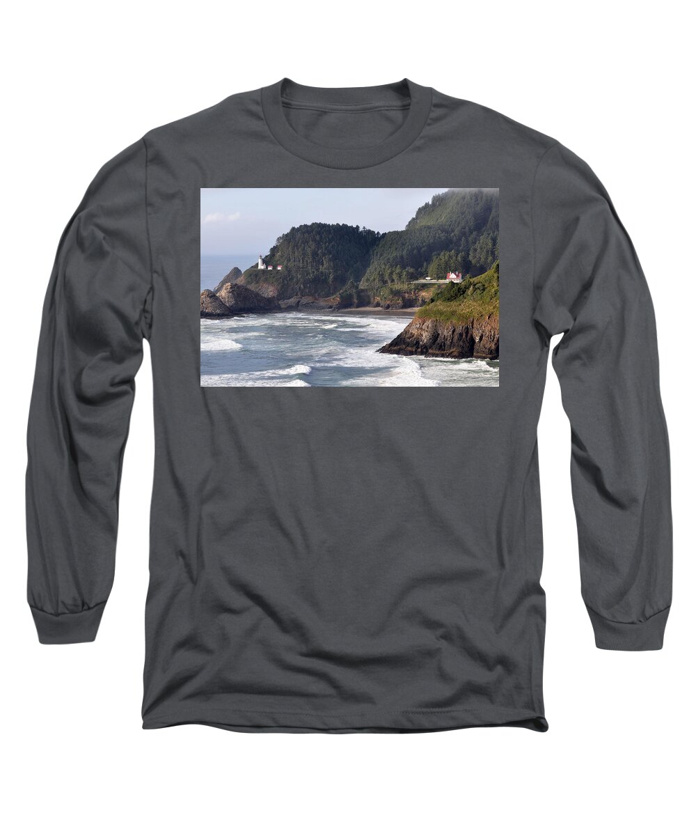 Lighthouse Long Sleeve T-Shirt featuring the photograph LIghthouse Estate by Kirt Tisdale