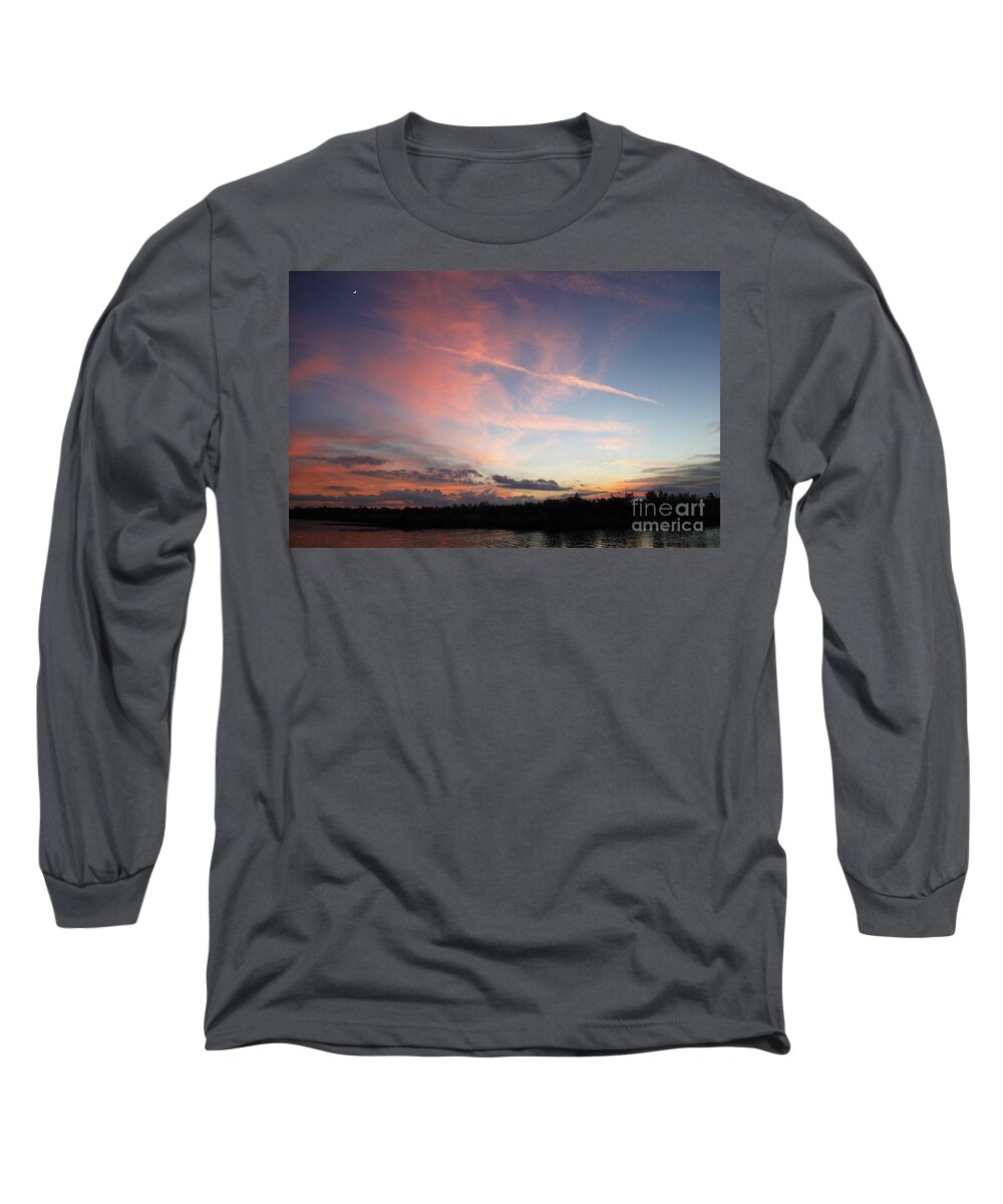 Louisiana Sunset Photos Long Sleeve T-Shirt featuring the photograph Louisiana Sunset in Lacombe by Luana K Perez