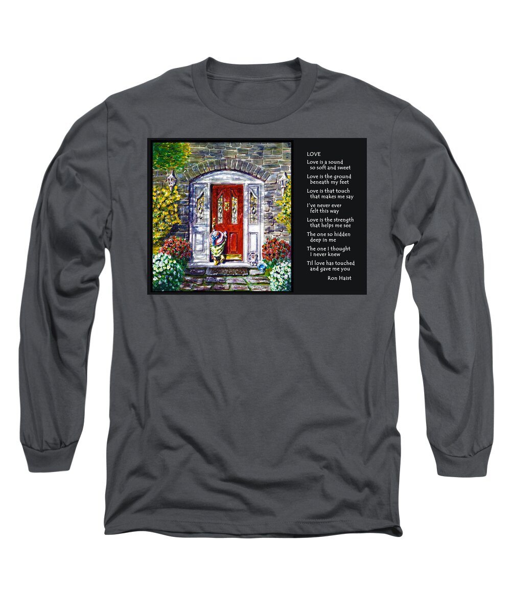 Love Long Sleeve T-Shirt featuring the painting Love by Ron Haist