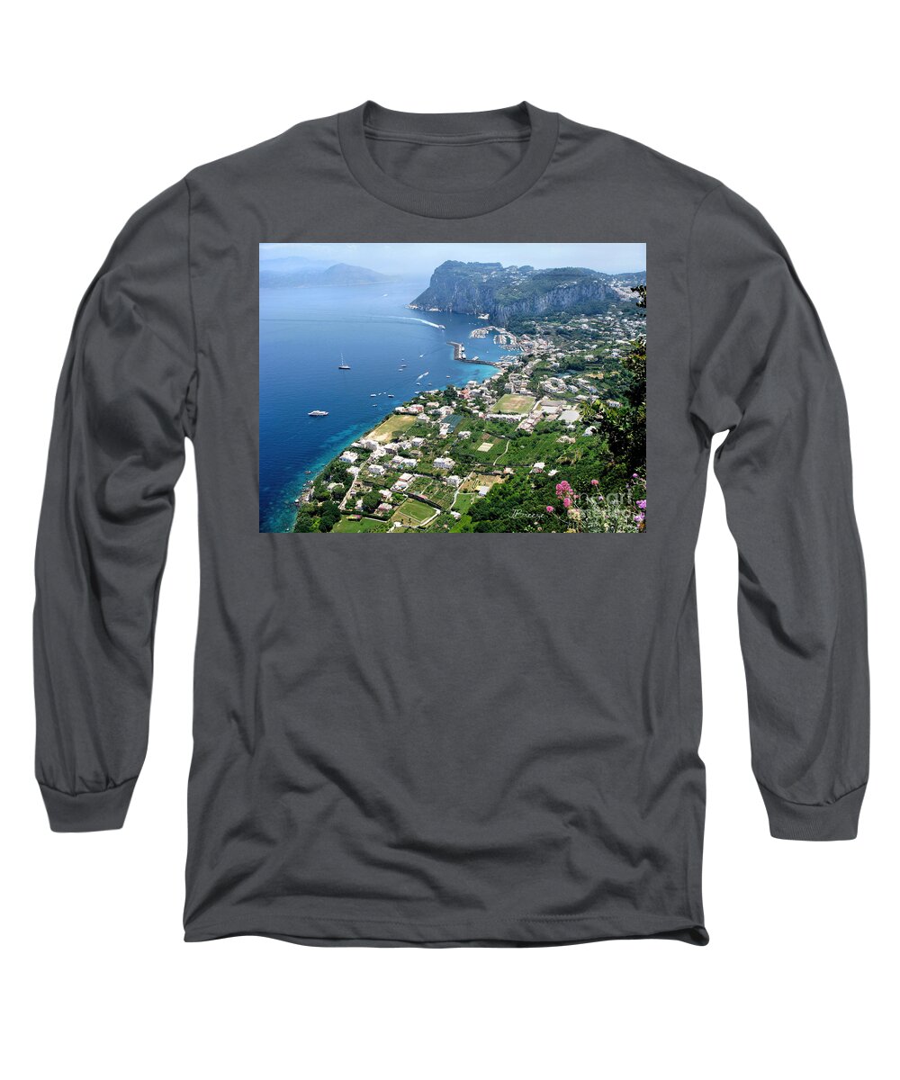 Anacapri Long Sleeve T-Shirt featuring the photograph Marina Grande Anacapri by Jennie Breeze