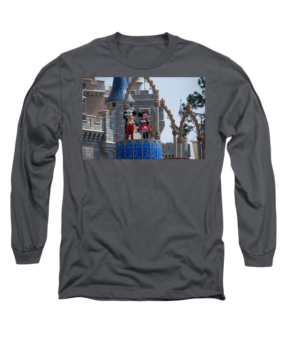 Magic Kingdom Long Sleeve T-Shirt featuring the photograph Mickey And Minnie In Living Color by Rob Hans