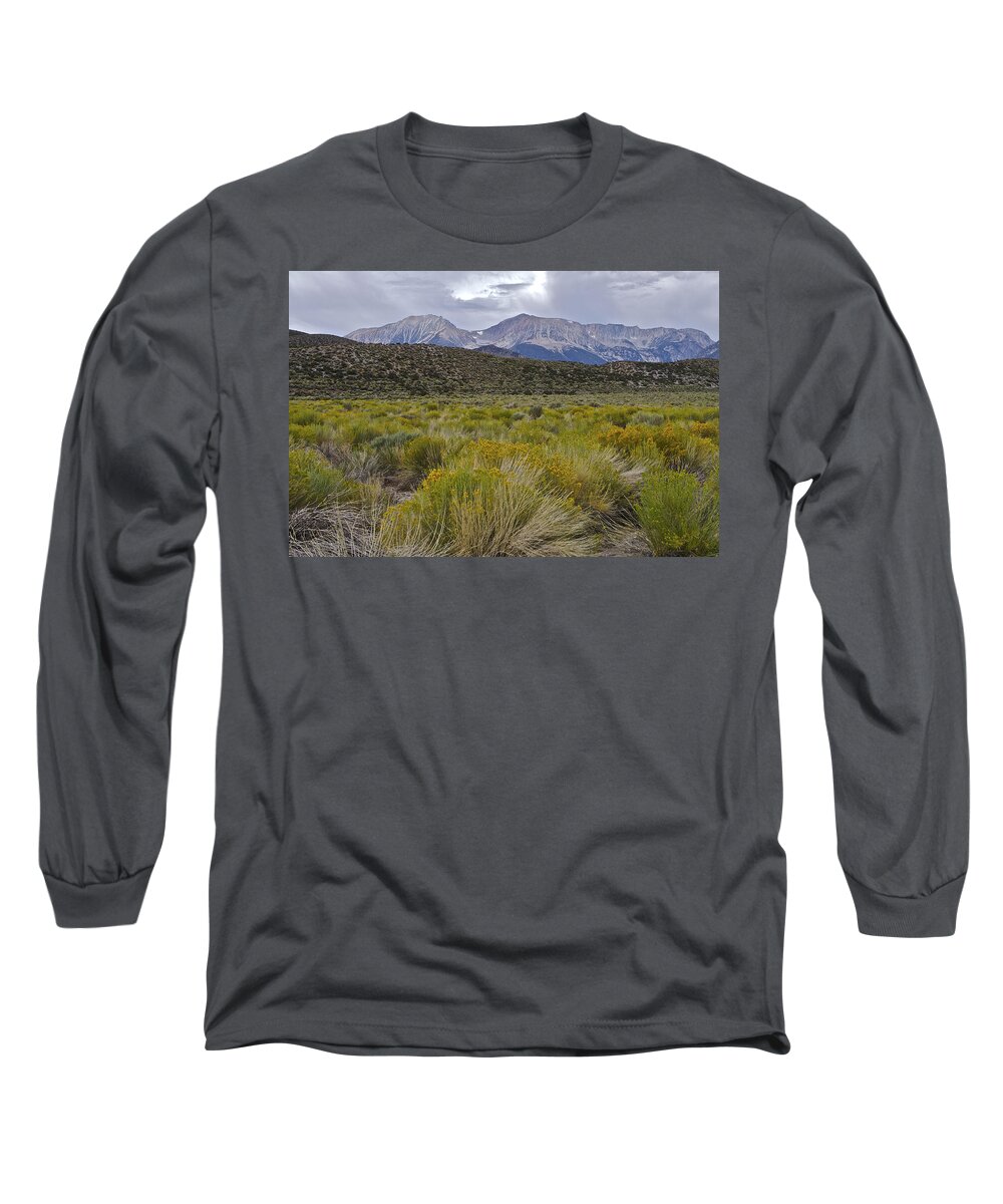 Inyo National Forest Long Sleeve T-Shirt featuring the photograph Mono Basin Lee Vining 1 by SC Heffner