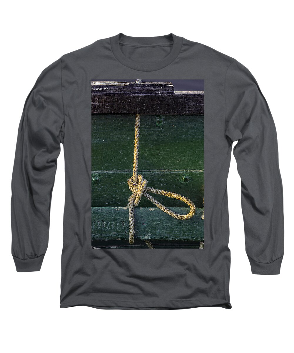 Mooring Hitch Long Sleeve T-Shirt featuring the photograph Mooring Hitch by Marty Saccone