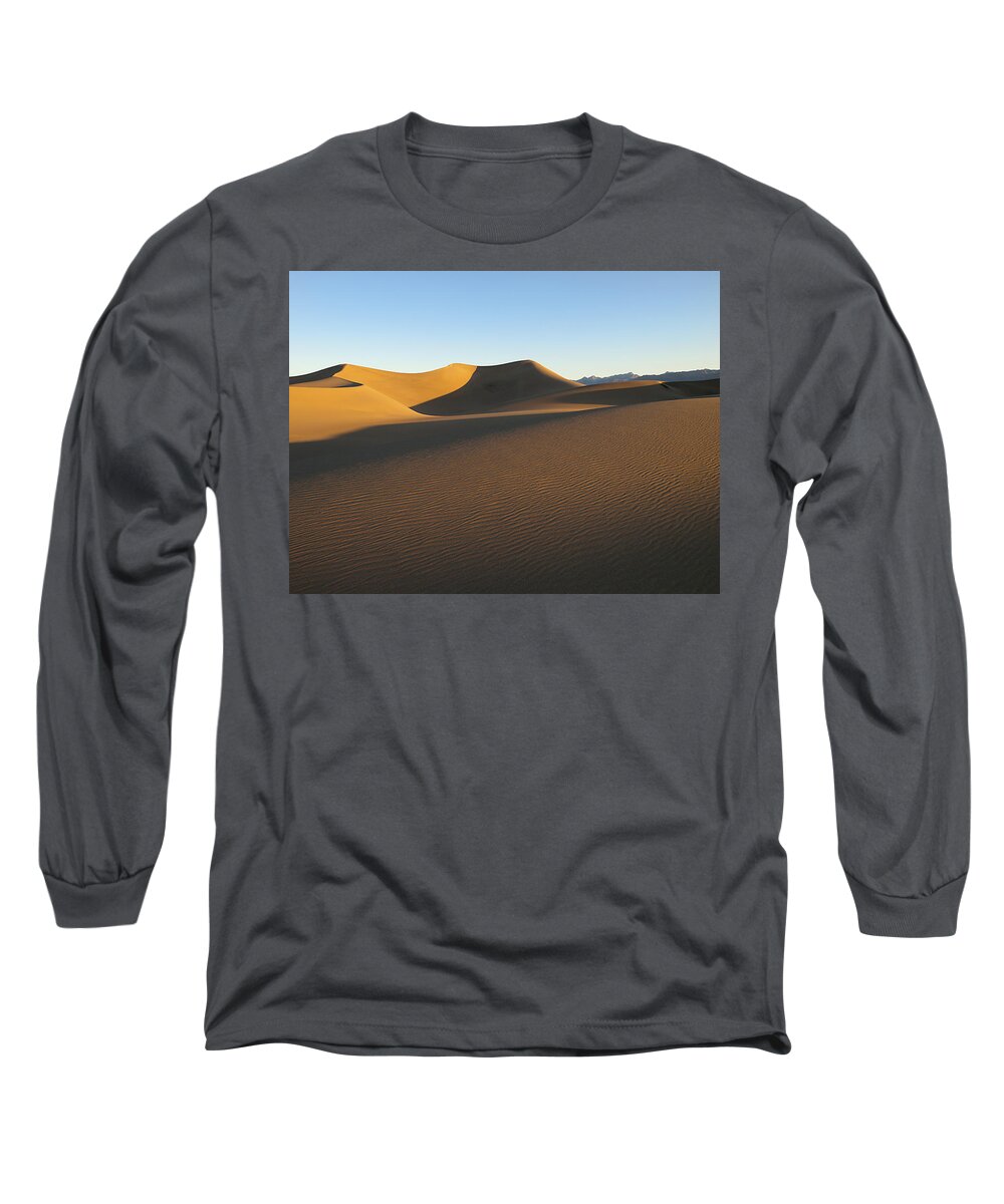 Mesquite Dunes Long Sleeve T-Shirt featuring the photograph Morning Shadows by Joe Schofield