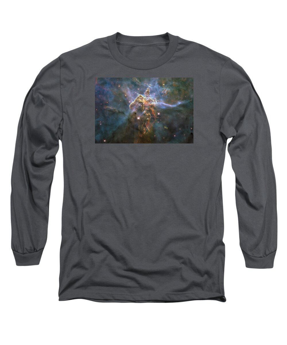 Hubble Long Sleeve T-Shirt featuring the photograph Mystic Mountain #1 by Eric Glaser