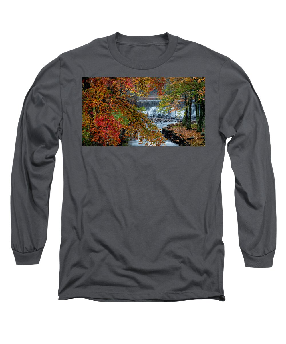 Water Long Sleeve T-Shirt featuring the photograph New Hampshire Falls by David Downs