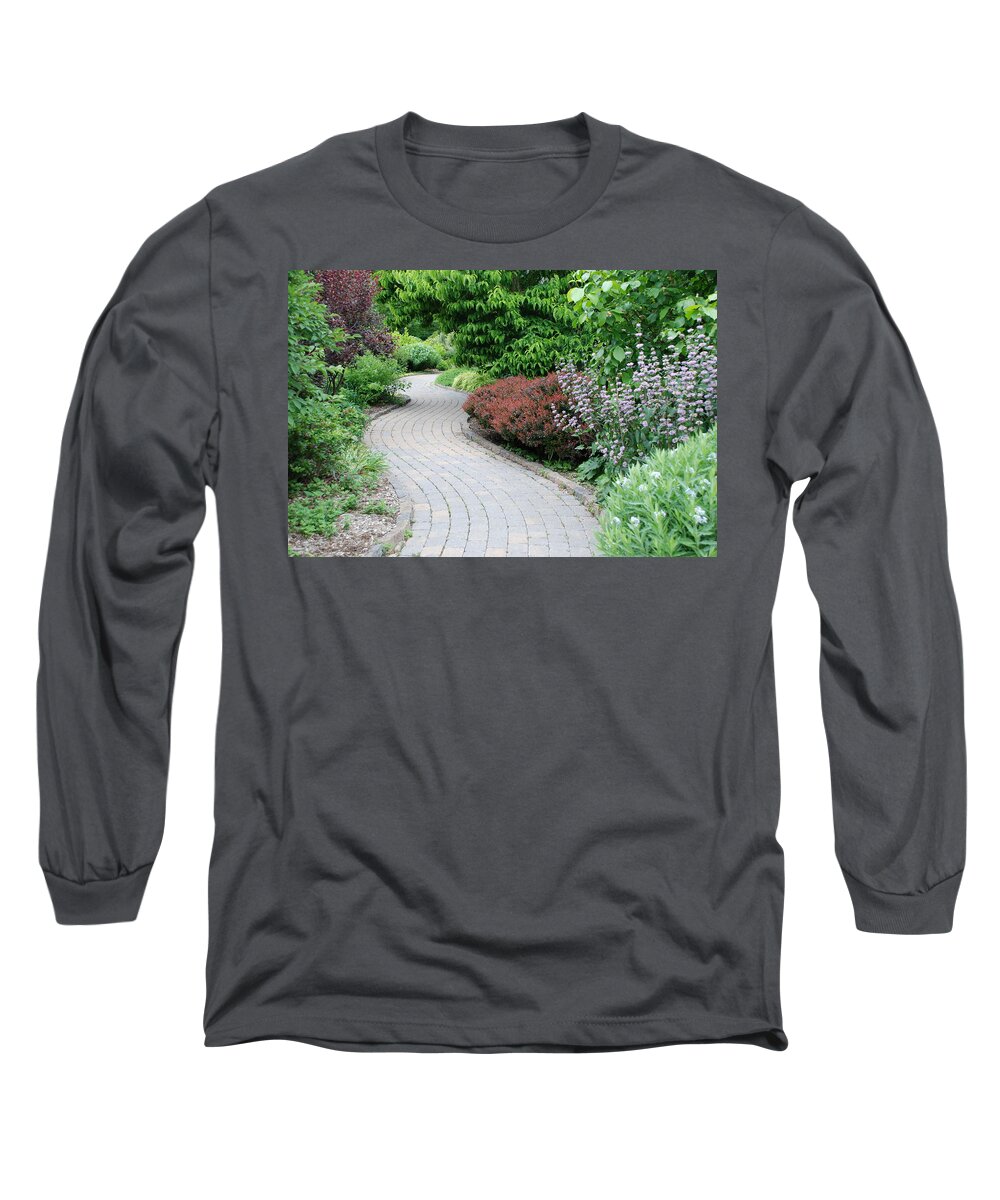 Trail Long Sleeve T-Shirt featuring the photograph Frelinghuysen Arboretum Path by Richard Bryce and Family
