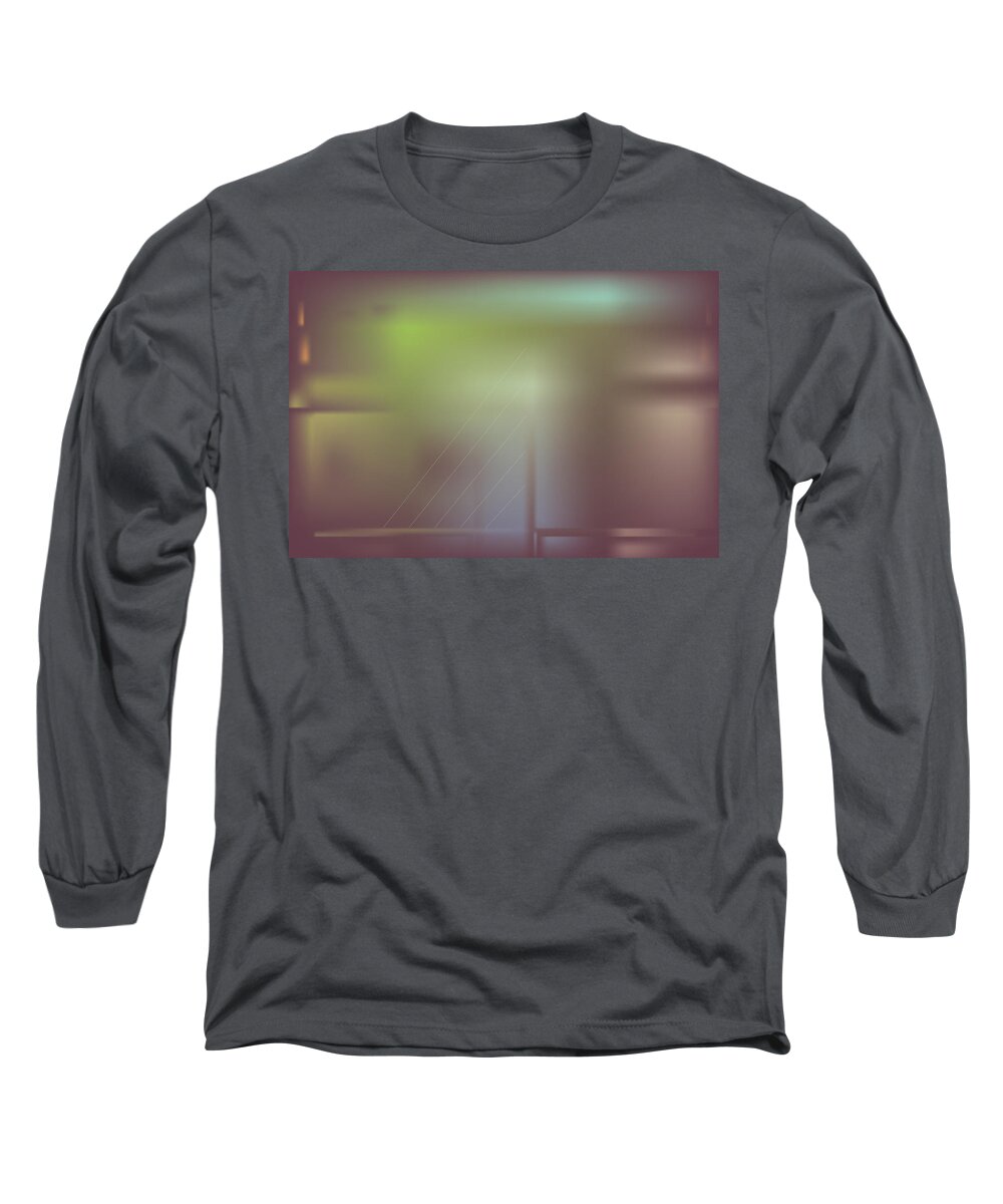 Digital Long Sleeve T-Shirt featuring the digital art Night Bridge by Kevin McLaughlin
