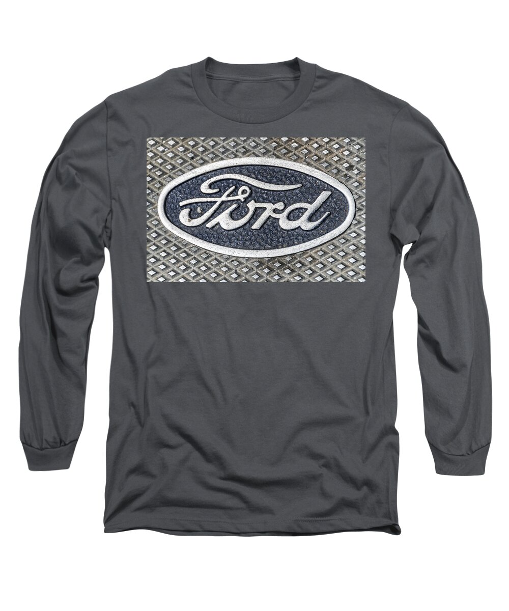 American Long Sleeve T-Shirt featuring the photograph Old Ford Symbol by Paulo Goncalves