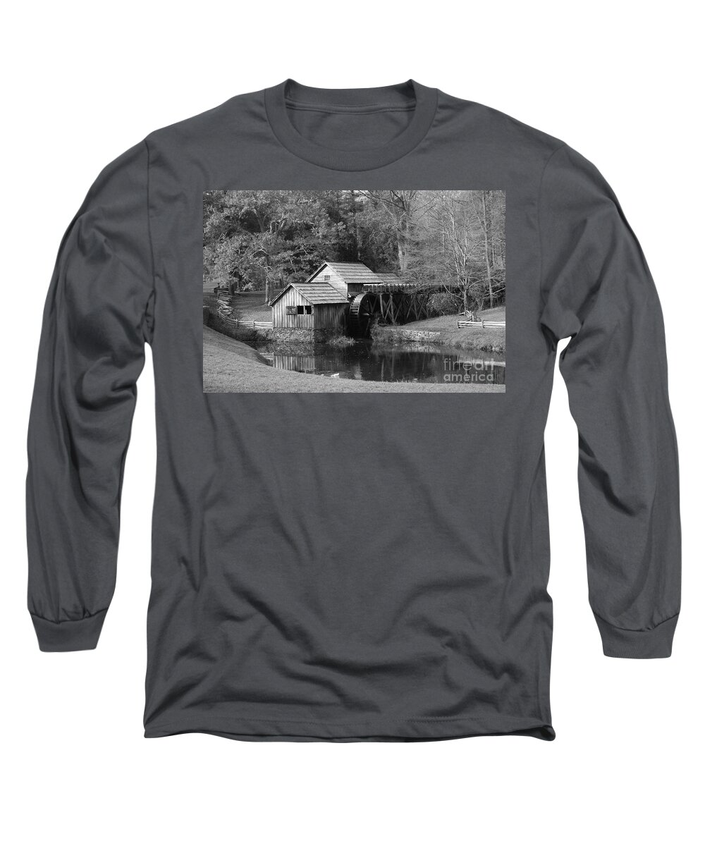 Virginia Long Sleeve T-Shirt featuring the photograph Virginia's Old Mill by Eric Liller