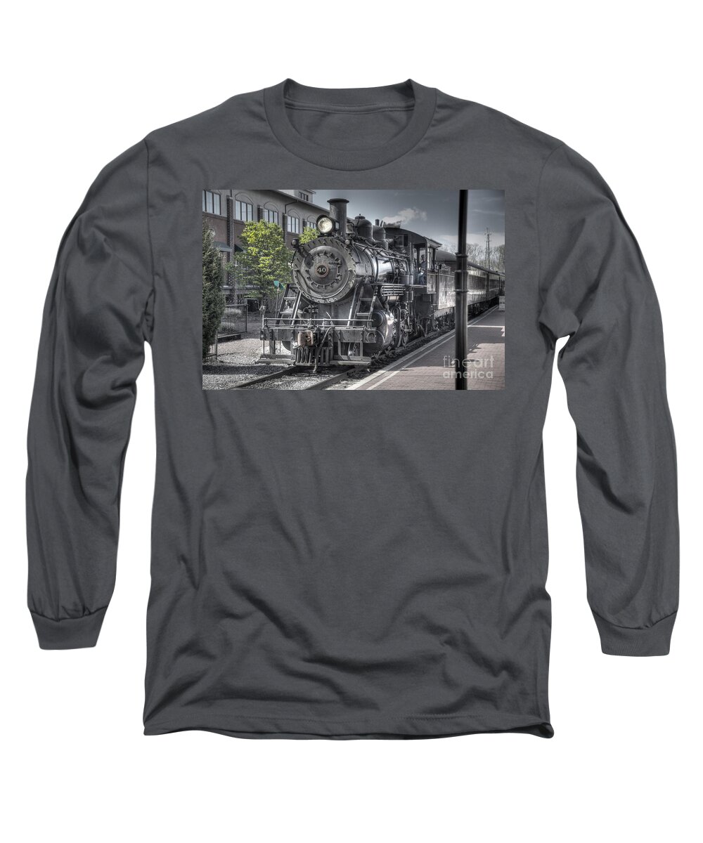 Train Long Sleeve T-Shirt featuring the photograph Old Number 40 by Anthony Sacco