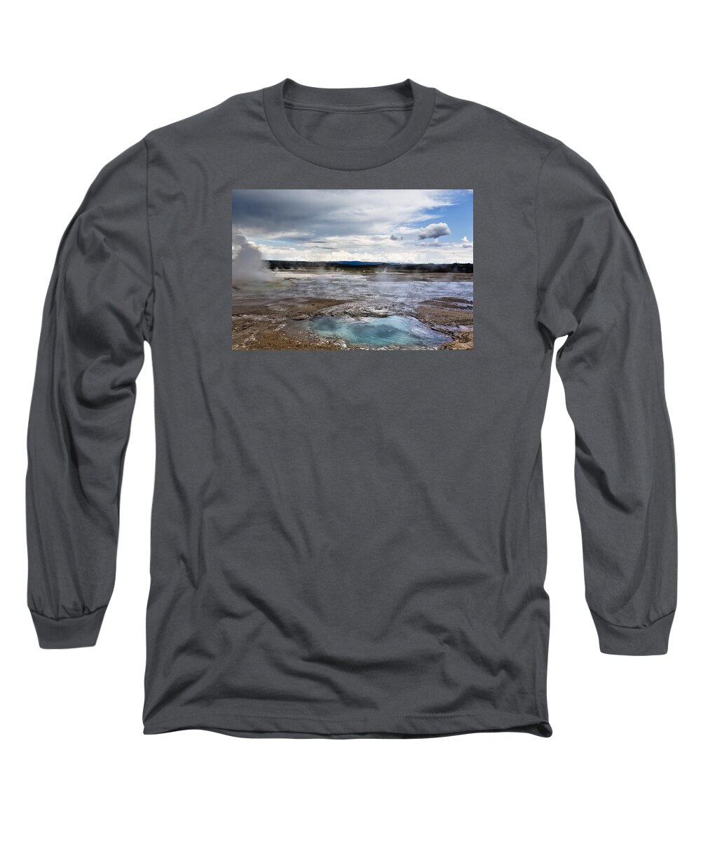 Paint Pots Long Sleeve T-Shirt featuring the photograph Paint Pots by Belinda Greb