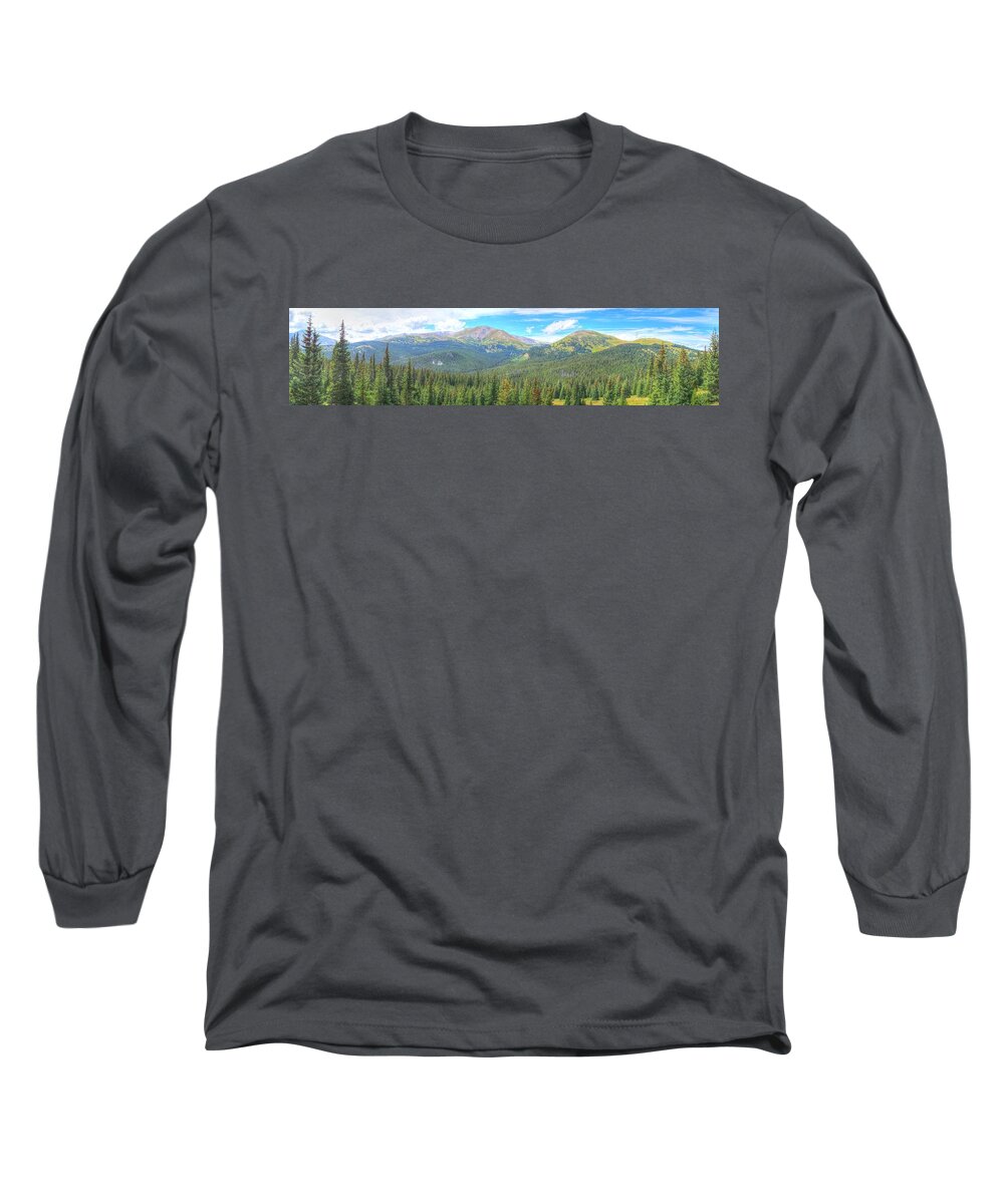 Boreas Long Sleeve T-Shirt featuring the photograph Panoramic Boreas Pass by Lanita Williams