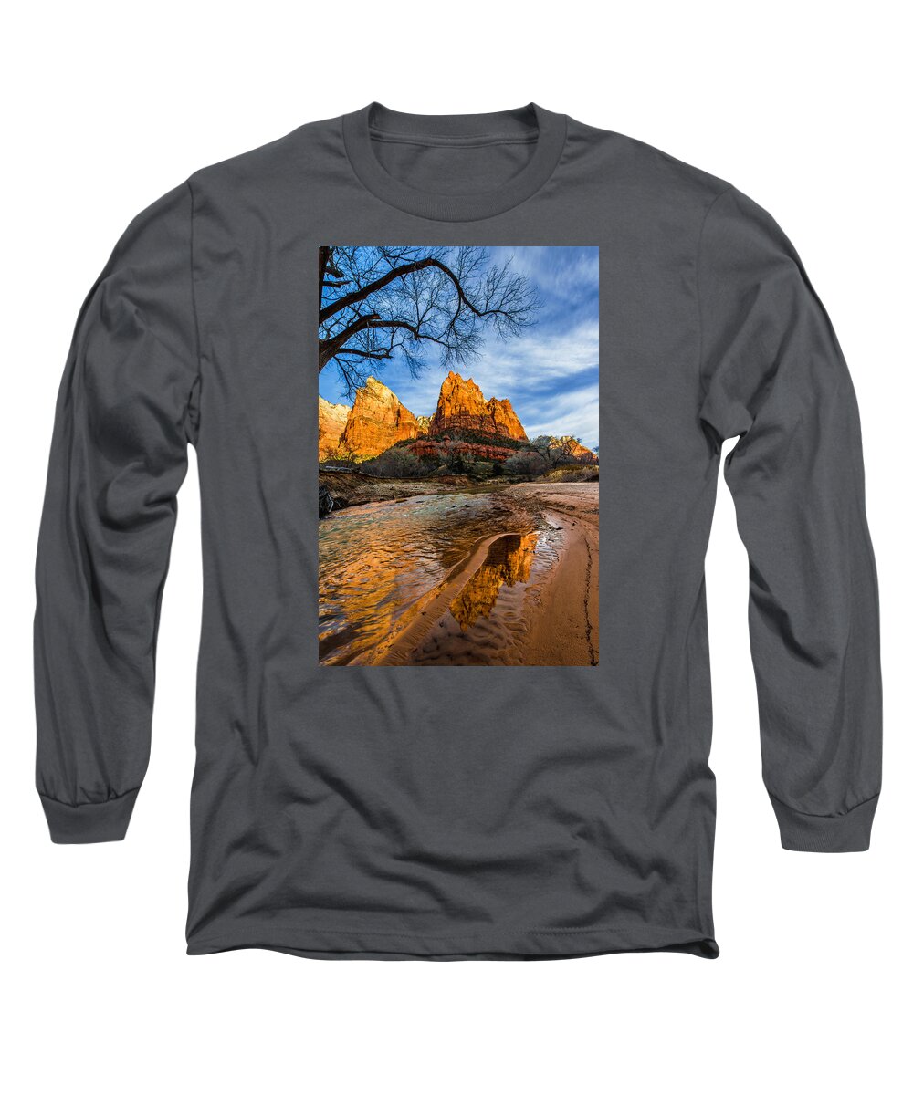 Patriarchs Of Zion Long Sleeve T-Shirt featuring the photograph Patriarchs of Zion by Chad Dutson