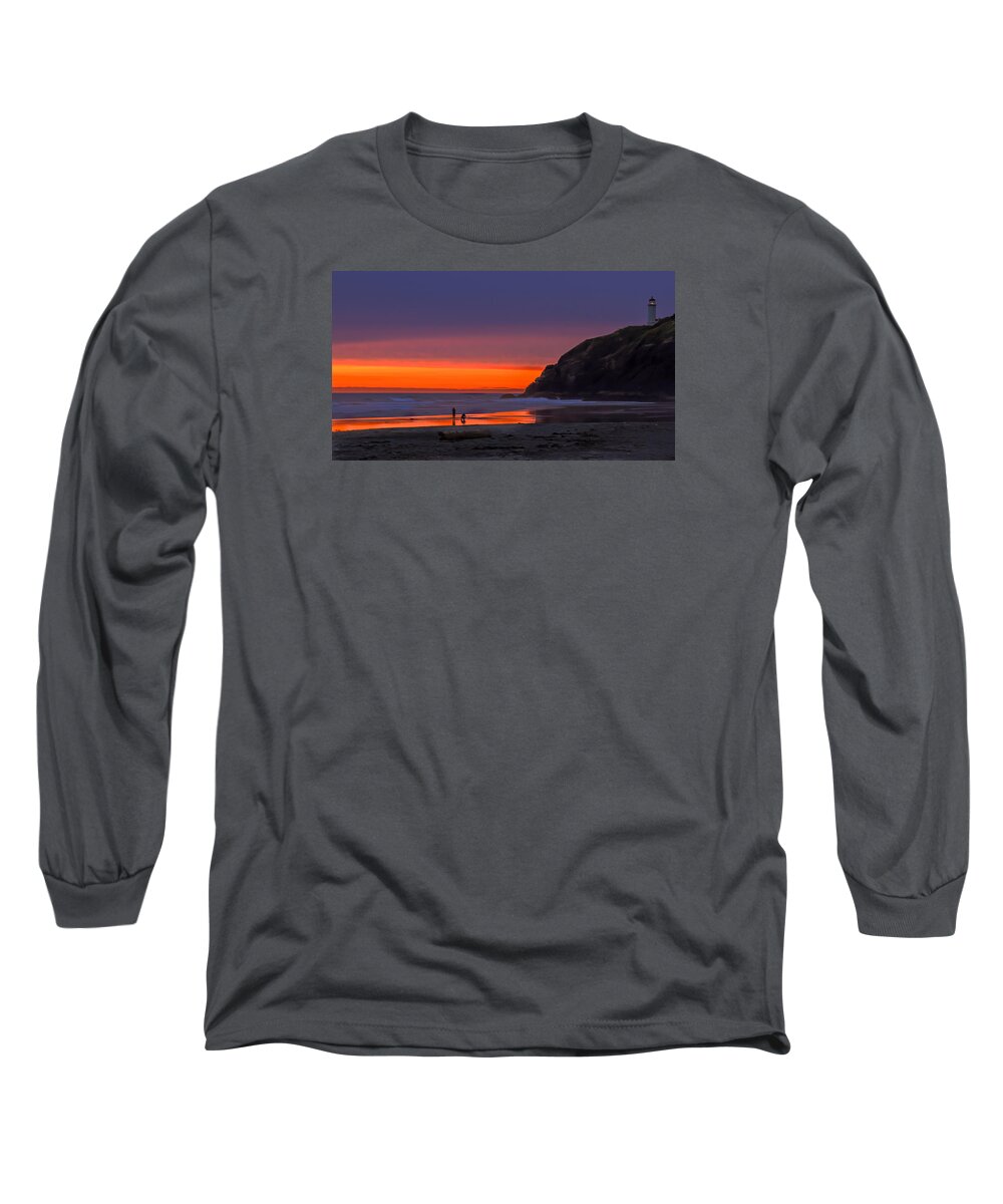 Sunset Long Sleeve T-Shirt featuring the photograph Peaceful Evening by Robert Bales