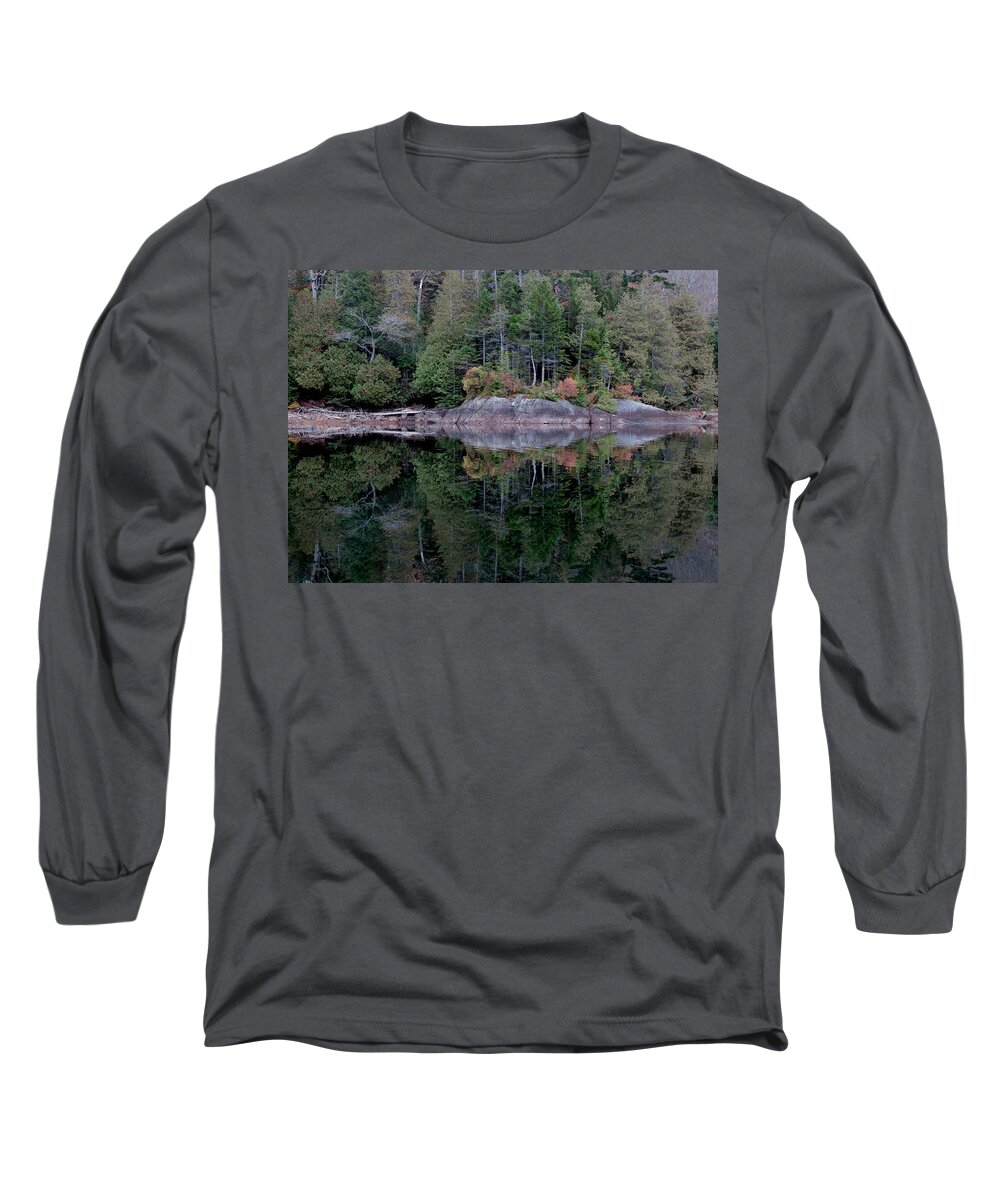 Mirror Long Sleeve T-Shirt featuring the photograph Perfect Mirror by Jean Macaluso