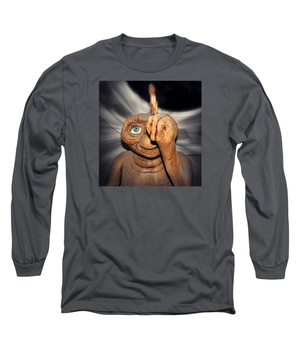 E.t. Long Sleeve T-Shirt featuring the photograph Phoning Home by Melanie Lankford Photography