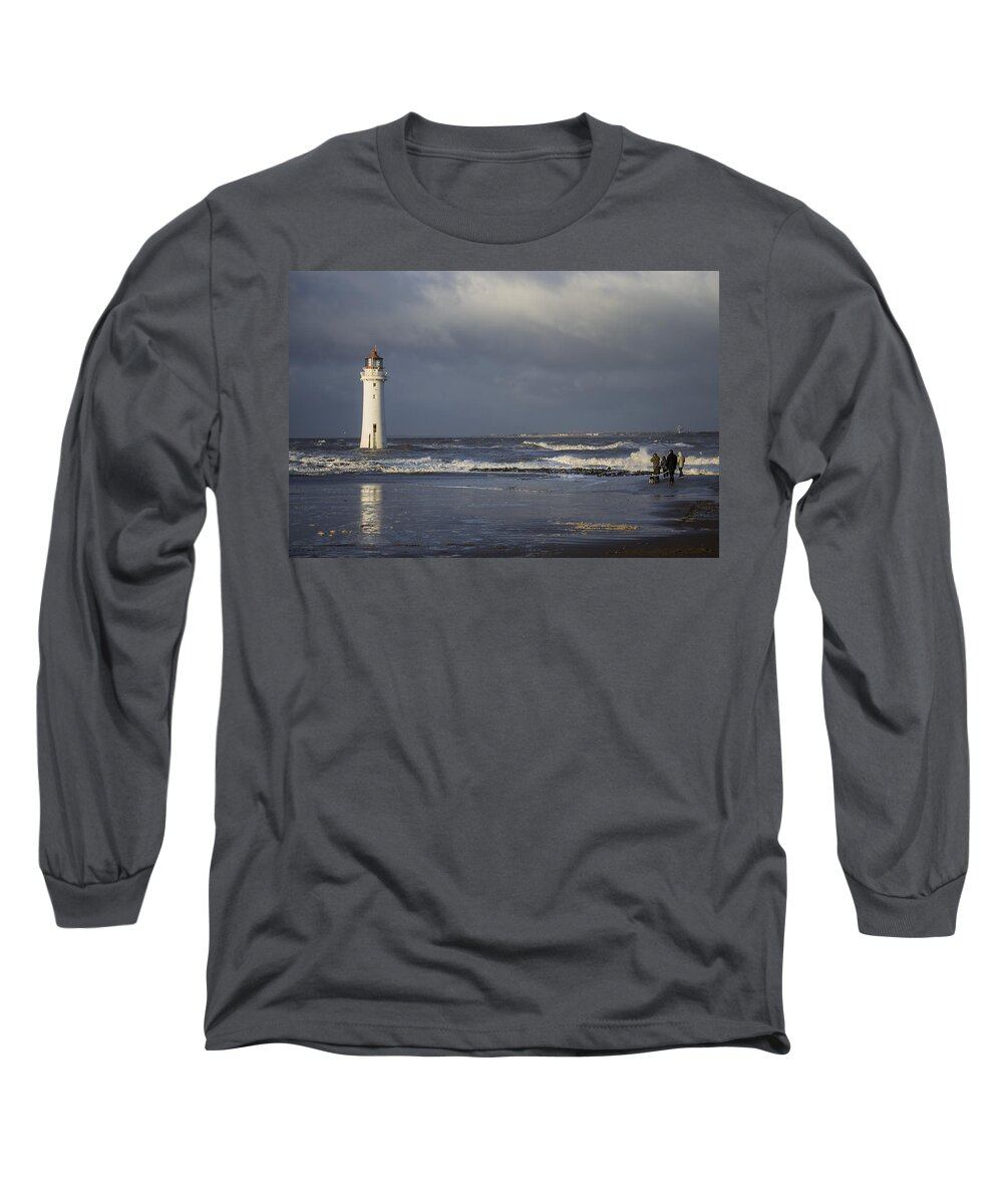 Lighthouse Long Sleeve T-Shirt featuring the photograph Photographing The Photographer by Spikey Mouse Photography