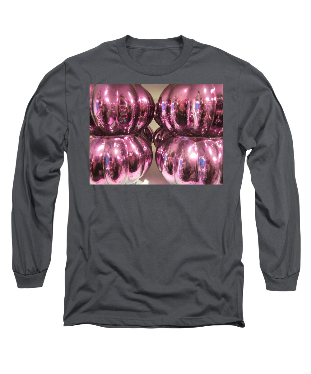 Purple Long Sleeve T-Shirt featuring the photograph Purple reflection by Rosita Larsson