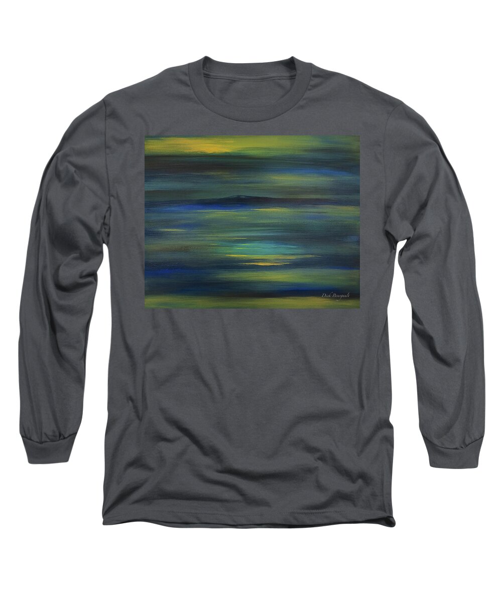 Rangeley Long Sleeve T-Shirt featuring the painting Rangeley by Dick Bourgault