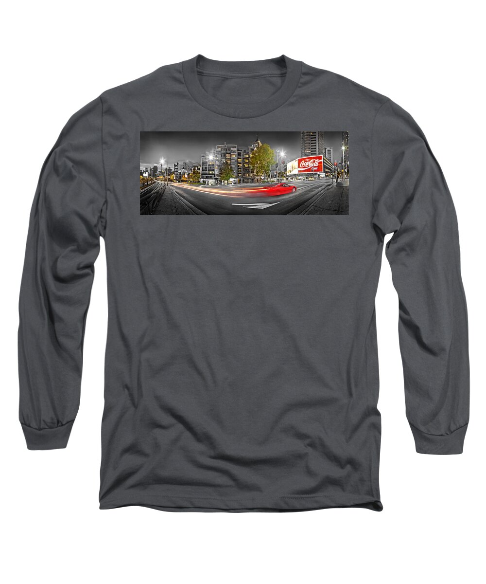 Sydney Long Sleeve T-Shirt featuring the photograph Red Lights Sydney Nights by Az Jackson