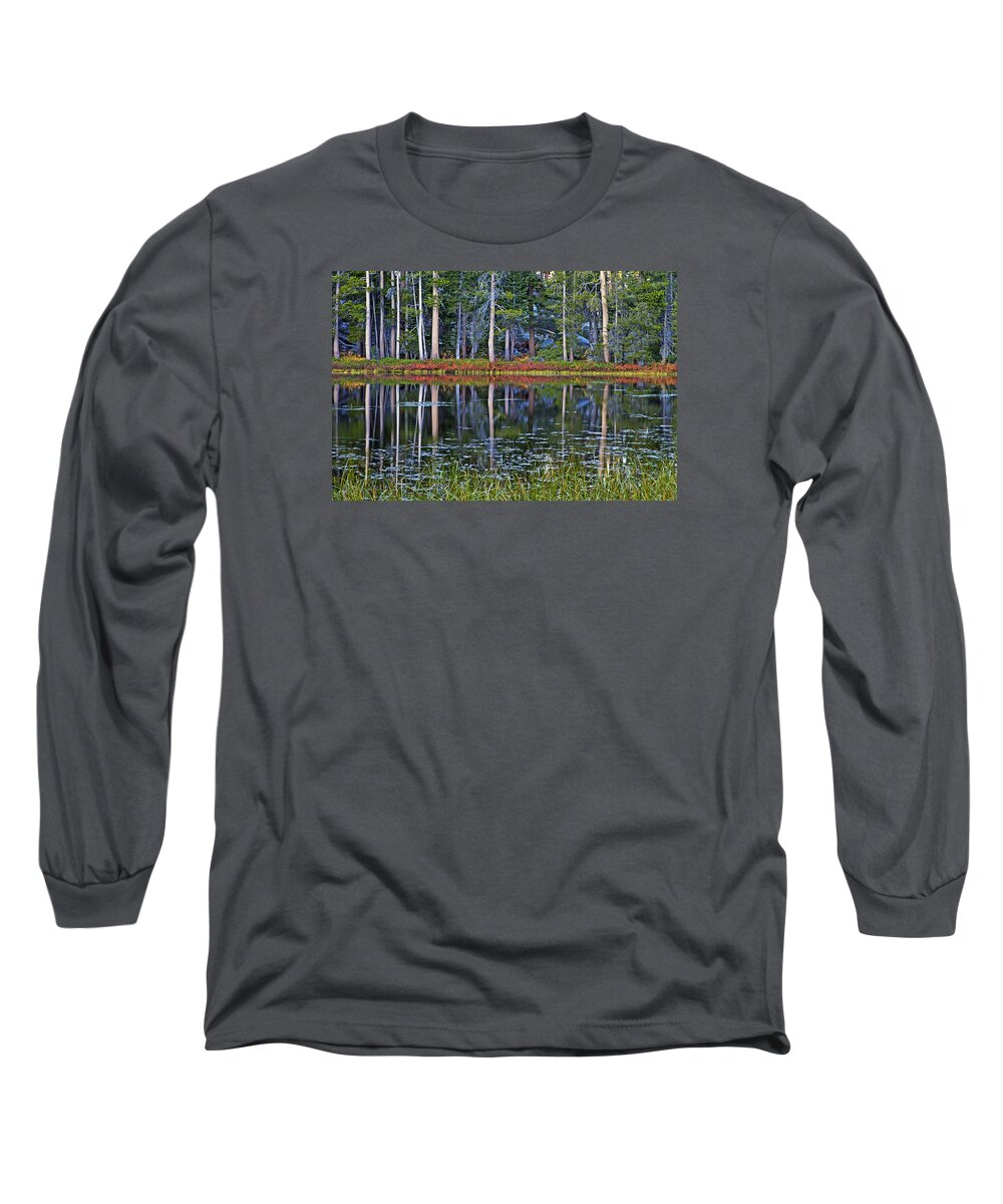 Lake Long Sleeve T-Shirt featuring the photograph Reflecting nature by Duncan Selby