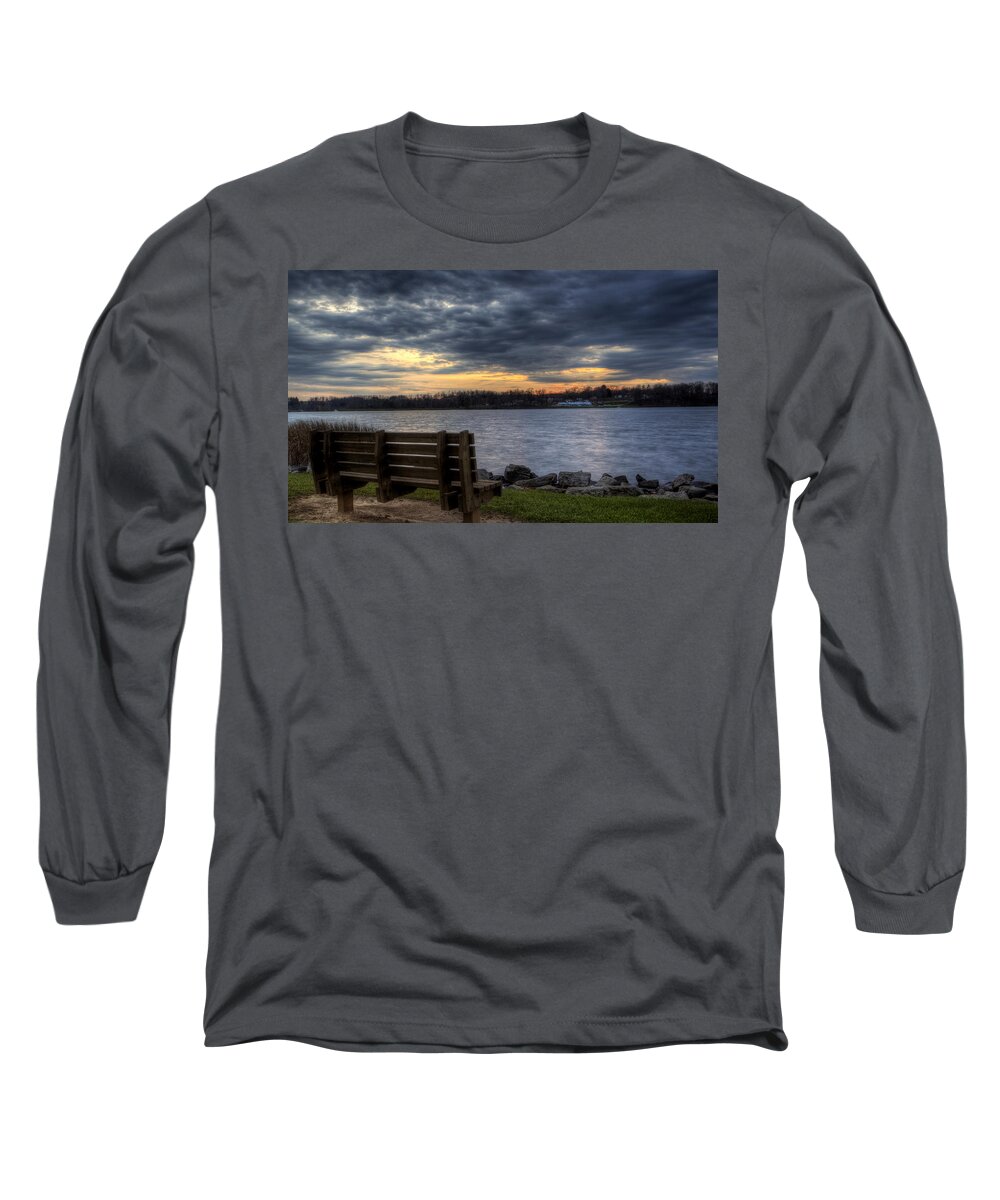 Landscape Long Sleeve T-Shirt featuring the photograph Reflection Time by David Dufresne
