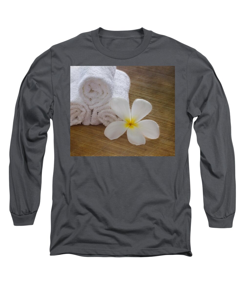  Zen Long Sleeve T-Shirt featuring the photograph Relax at the Spa by Kim Hojnacki
