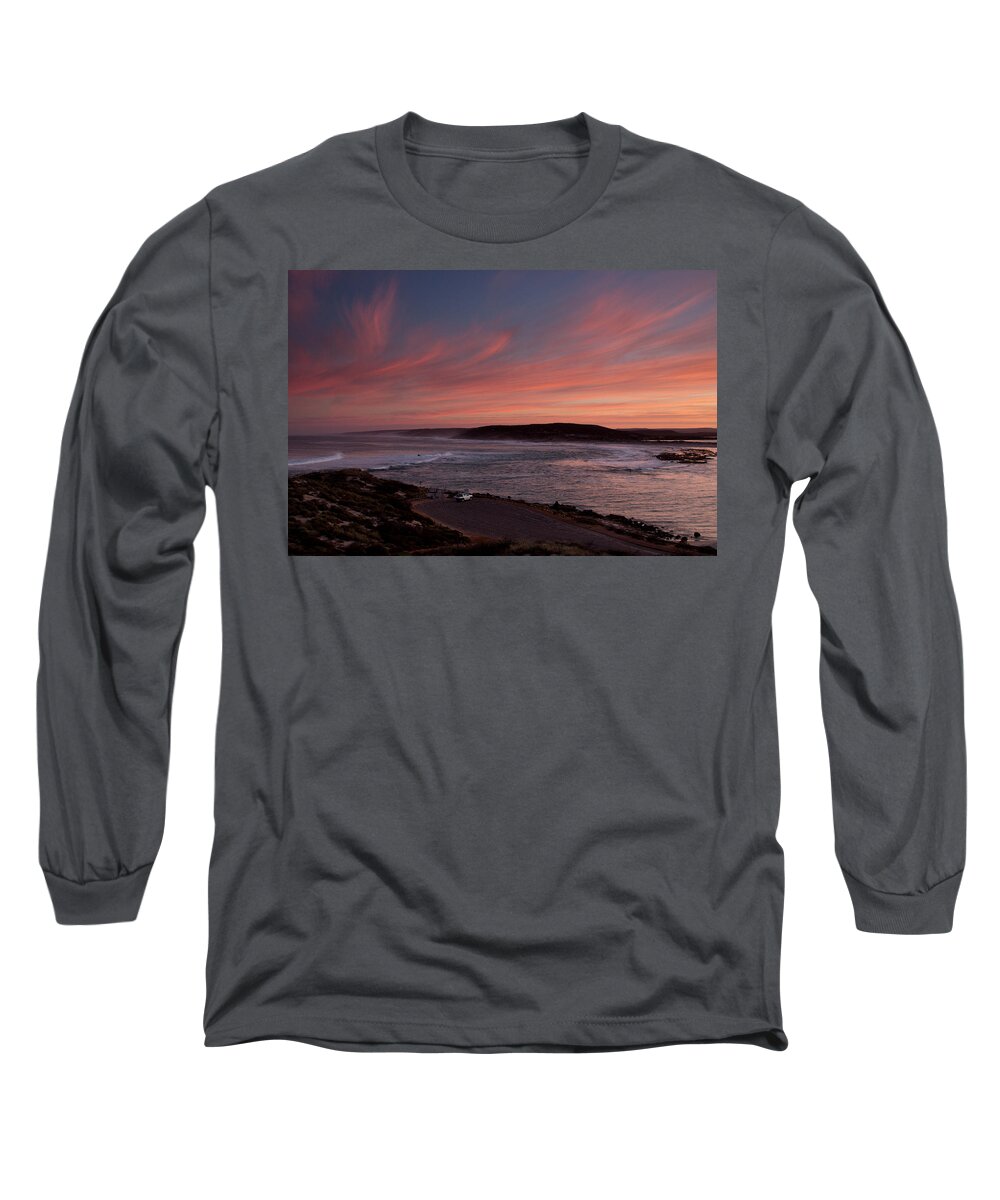 Sunrise Long Sleeve T-Shirt featuring the photograph River Mouth Sunrise by Robert Caddy