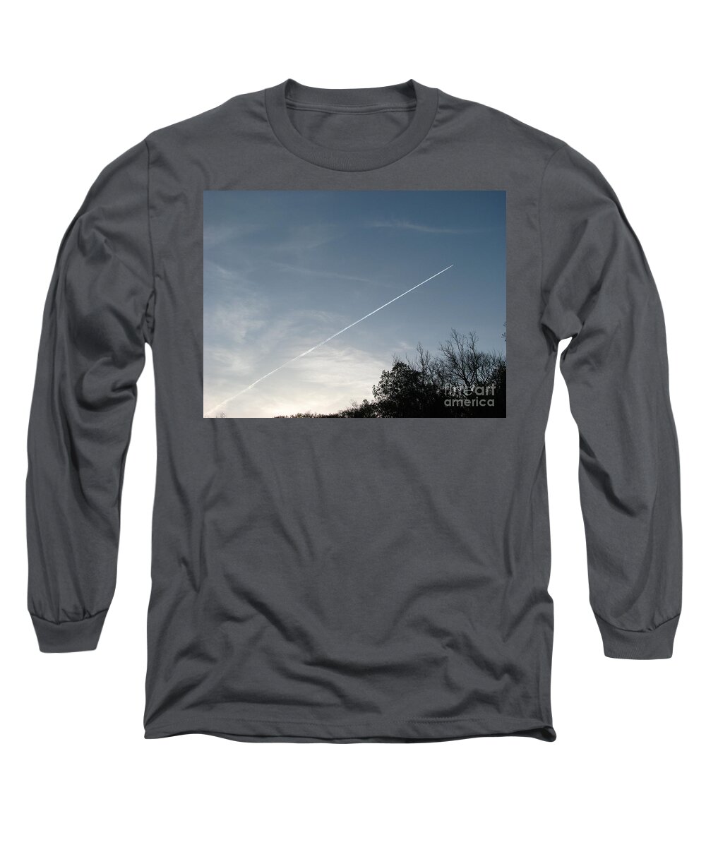 Jet Long Sleeve T-Shirt featuring the photograph Rocket To The Stars by Michael Krek