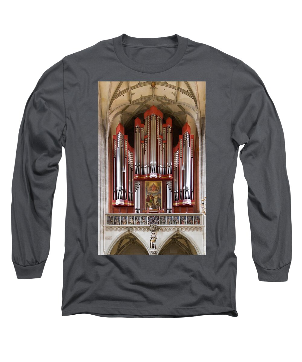 Music Long Sleeve T-Shirt featuring the photograph Royal red king of instruments by Jenny Setchell