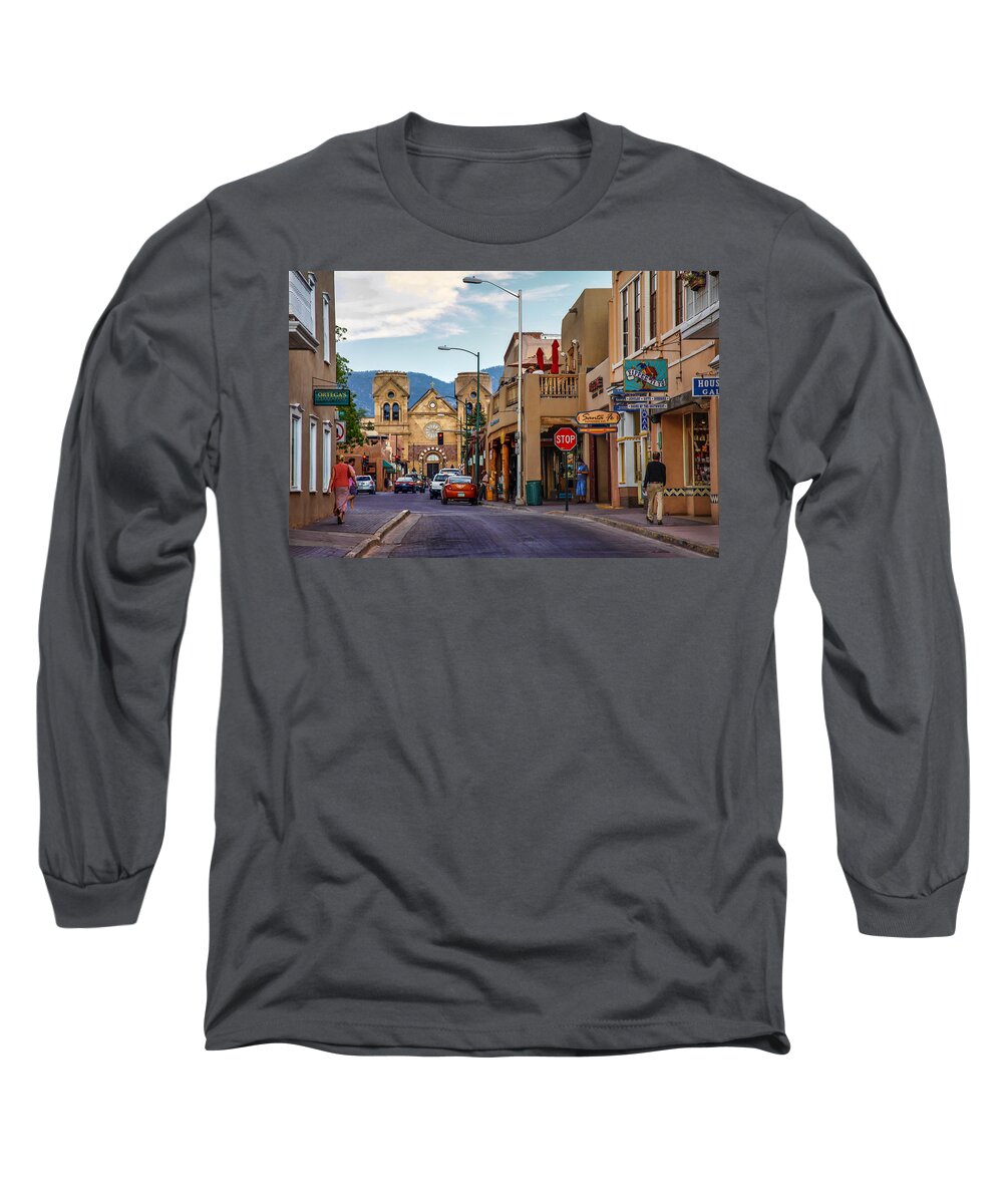 Santa Fe Long Sleeve T-Shirt featuring the photograph San Francisco Street by Diana Powell