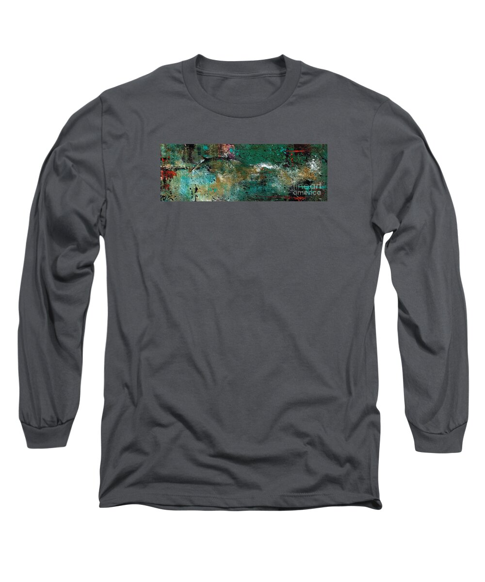 Abstract Paintings Long Sleeve T-Shirt featuring the painting Sheer Horse by Frances Marino