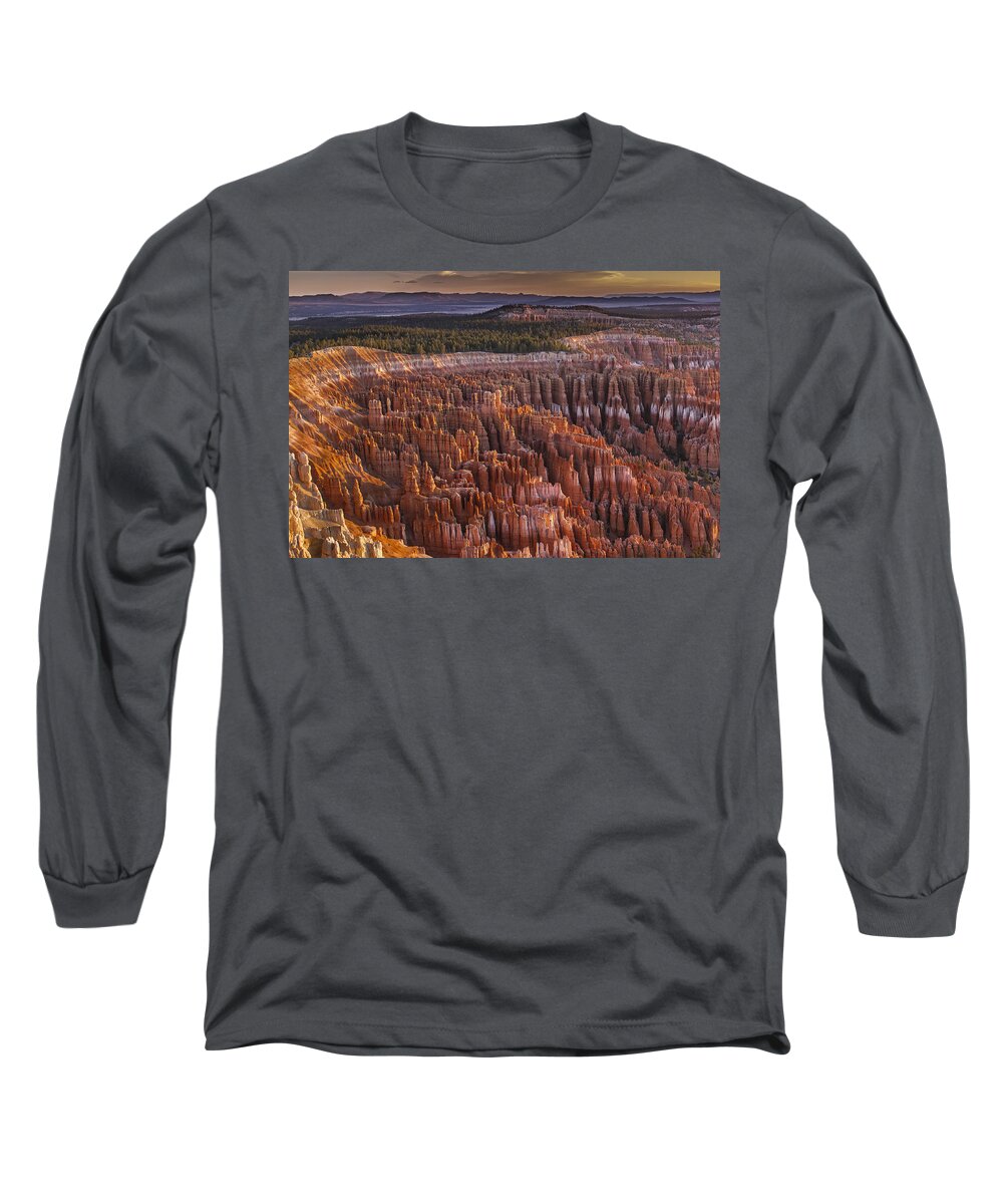 Bryce Long Sleeve T-Shirt featuring the photograph Silent City - Bryce Canyon by Eduard Moldoveanu