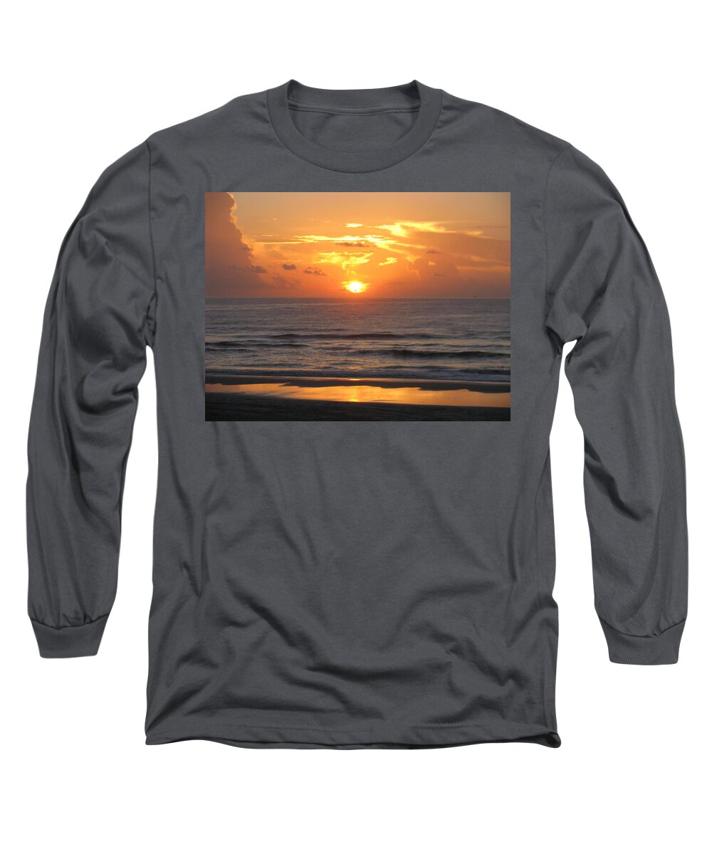 Landscape Long Sleeve T-Shirt featuring the photograph Smoking Sunrise by Ellen Meakin