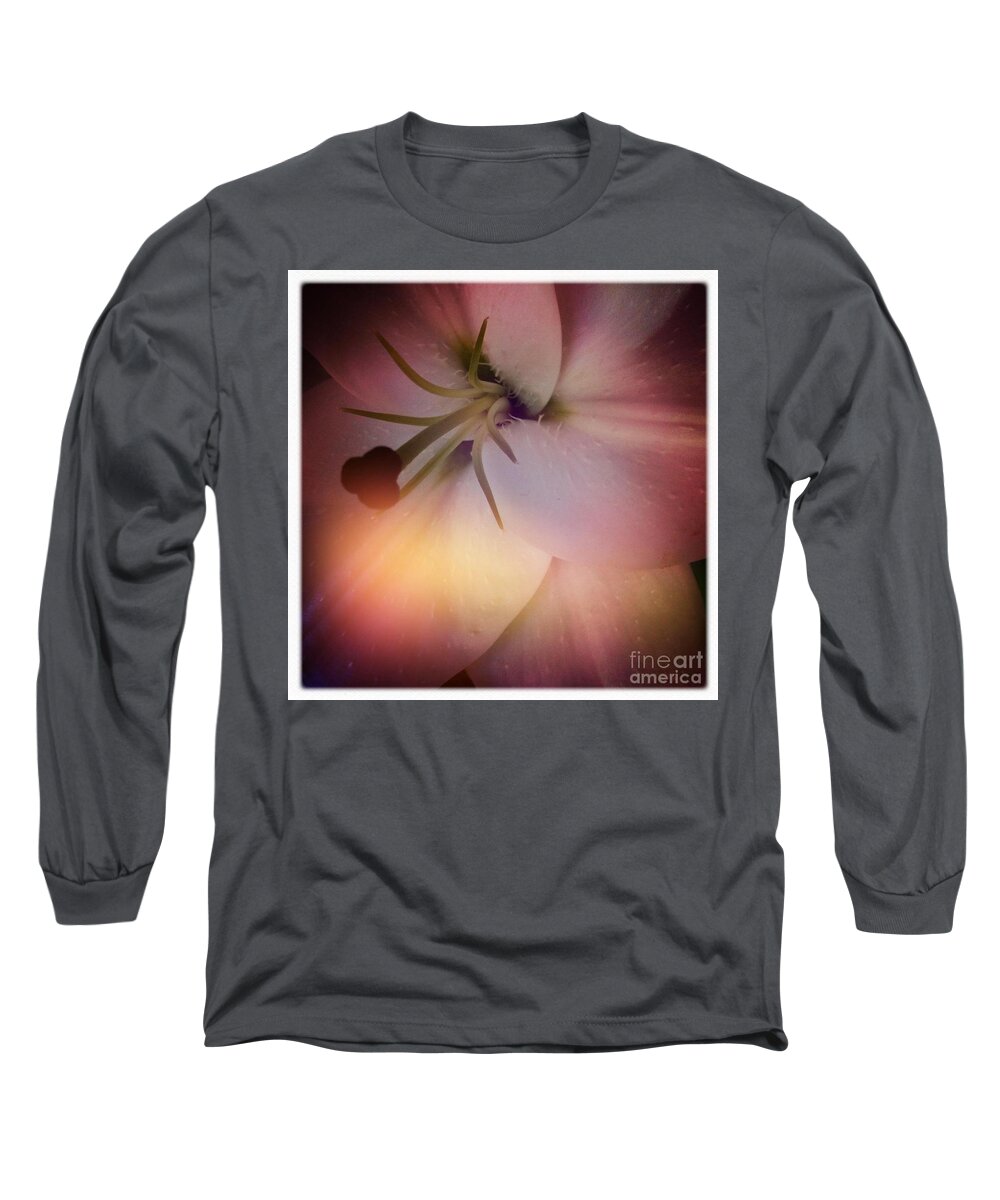 Lily Long Sleeve T-Shirt featuring the photograph Softness by Denise Railey