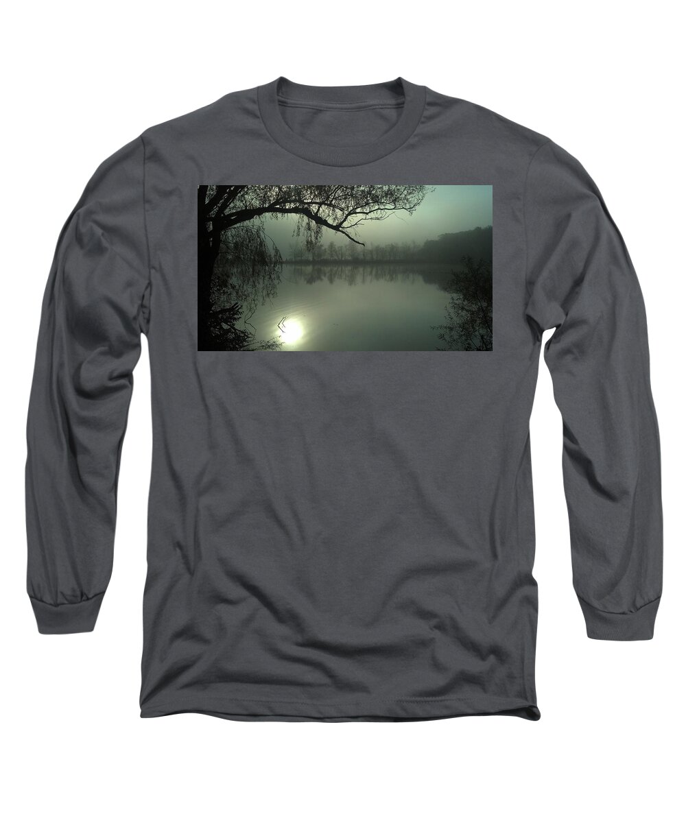 Fog Long Sleeve T-Shirt featuring the photograph Solitude by Joe Faherty