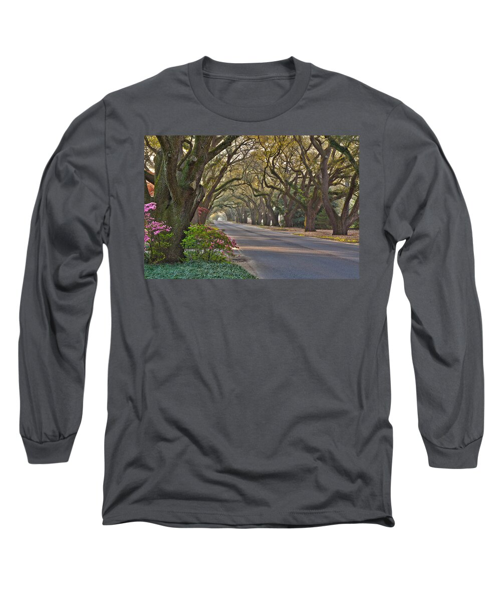 South Boundary Long Sleeve T-Shirt featuring the photograph South Boundary in Spring by Shirley Radabaugh