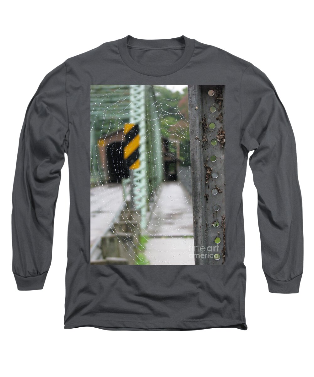 Spider Web Long Sleeve T-Shirt featuring the photograph Spider Web by Michael Krek