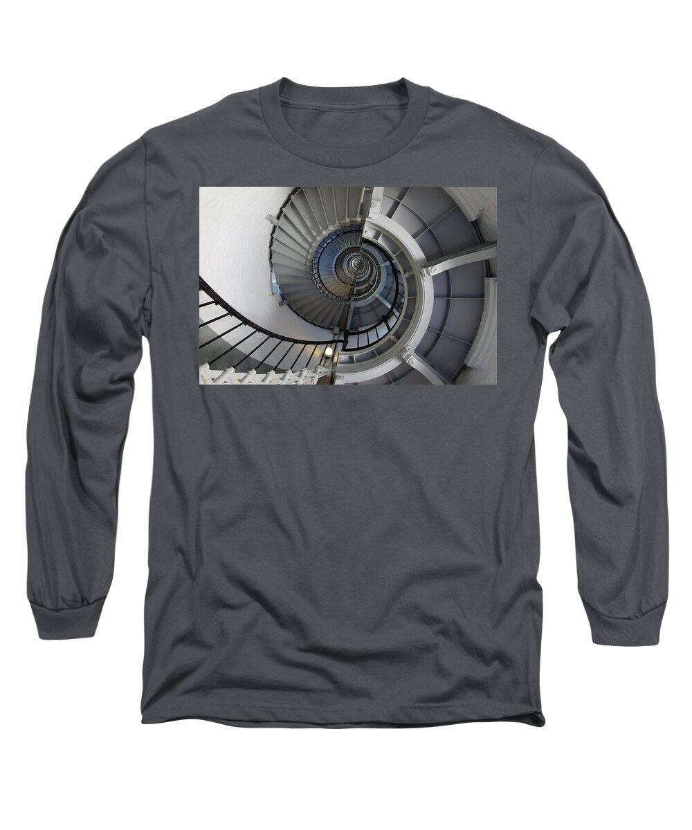 Ponce Inlet Lighthouse Long Sleeve T-Shirt featuring the photograph Spiral by Laurie Perry