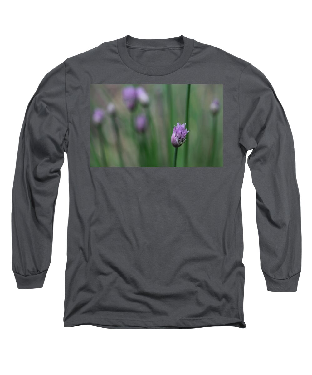 Herb Long Sleeve T-Shirt featuring the photograph Not Just A Pretty FLower by Debbie Oppermann