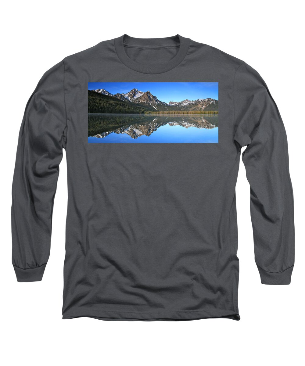 Stanley Lake Long Sleeve T-Shirt featuring the photograph Stanley Lake by Ed Riche