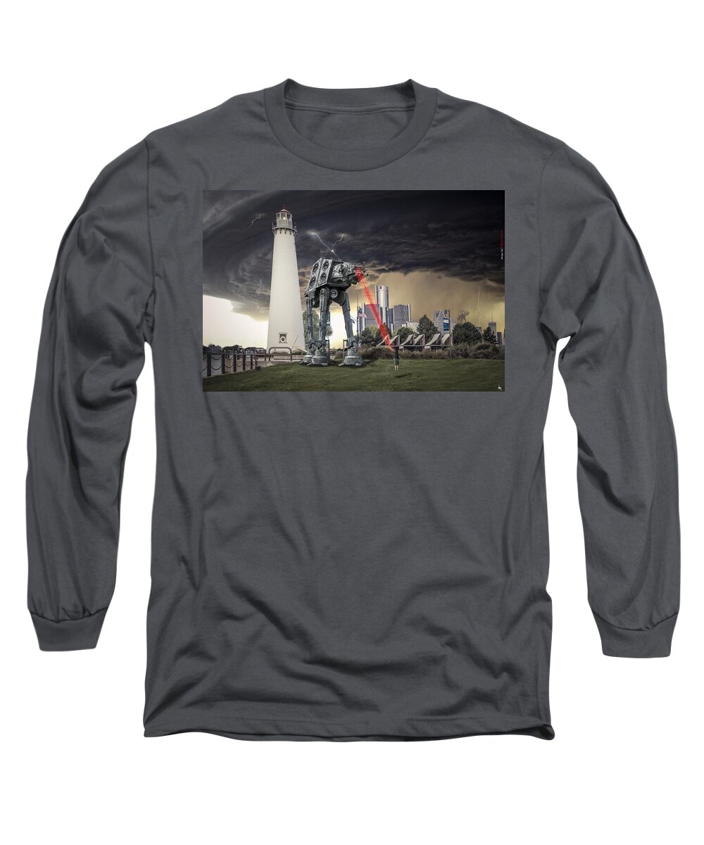 Star Wars Long Sleeve T-Shirt featuring the photograph Star Wars All Terrain Armored Transport by Nicholas Grunas