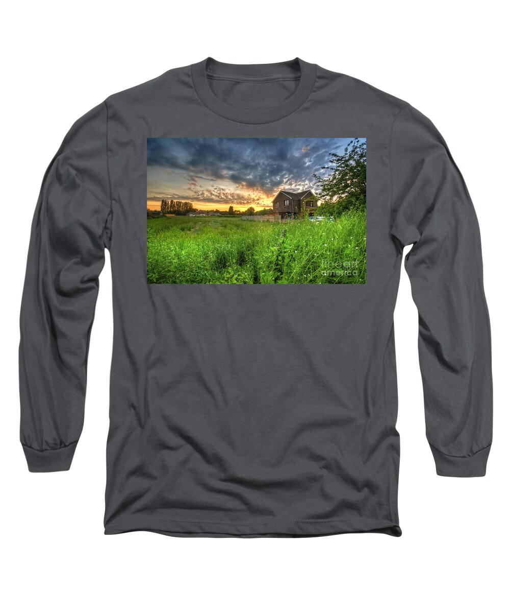 Art Long Sleeve T-Shirt featuring the photograph Suburban Sunset 5.0 by Yhun Suarez