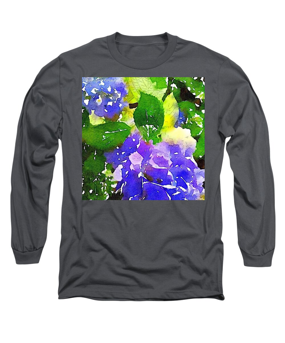Jj_flowers Long Sleeve T-Shirt featuring the photograph Summer Dreams, A Digital Painting In by Anna Porter